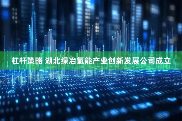 杠杆策略 湖北绿冶氢能产业创新发展公司成立